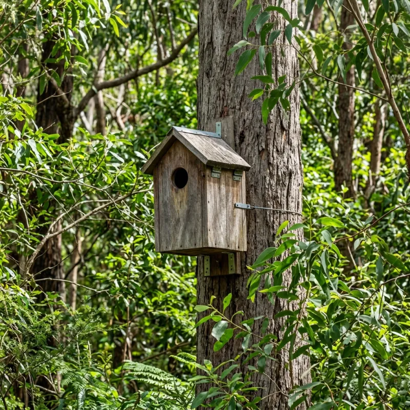 Animal nesting box installed as a humane alternative to a Yarraville roof cavity