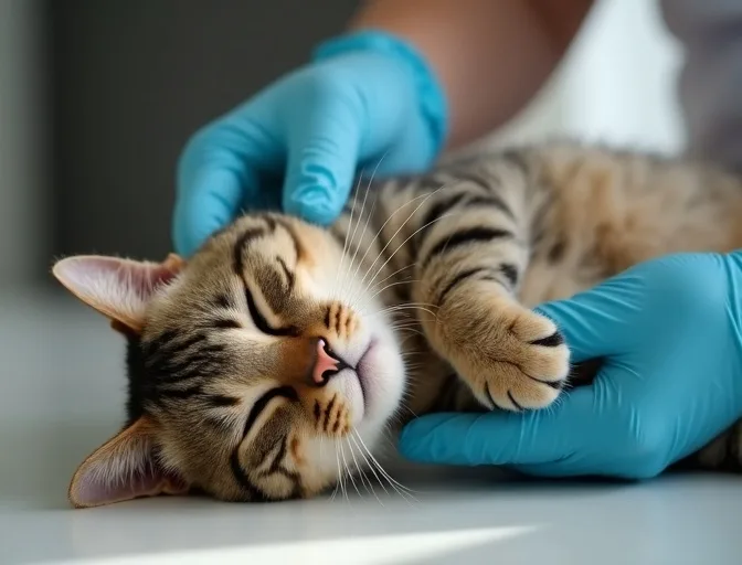 Specialist carefully handling a deceased cat with dignity in Yarraville